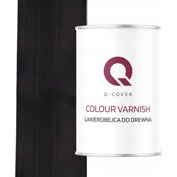 Lak na dřevo Lazurovací lak Q-COVER 1 l černá polomatná