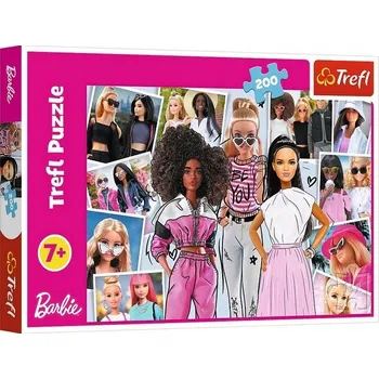 Puzzle PUZZLE 200 dílků SVĚT BARBIE TREFL