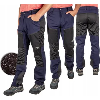 Pánské kalhoty Pánské TREKINGOVÉ SOFTSHELL kalhoty tmavě modré OUTDOOR do hor FIRI M