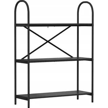 Knihovna Police dřevěná VidaXL 80 x 30 cm dub černý