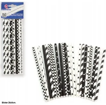 Papírová Brčka AZ 20 ks