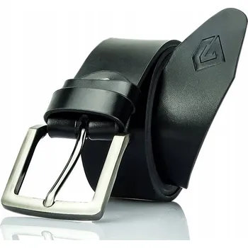 Opasek Kožený široký pánský PÁSEK GRACIO Jeans černý