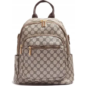 Městský batoh Batoh Elegantní městský cestovní Guggi s velkou kapsou, hnědý