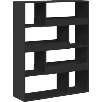 Knihovna Regál, černý, 100x33x125,5 cm, dřevotříska