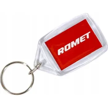 PŘÍVĚSEK NA KLÍČE ROMET BÍLO-ČERVENÁ K10