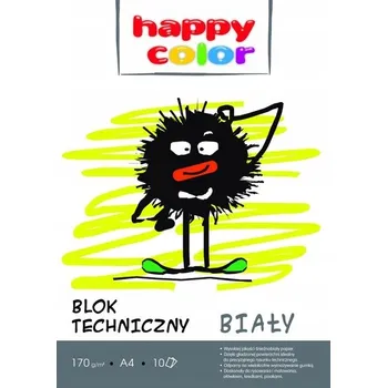 Blok Technický blok A4 Happy Color bílý 170 g, 10 listů