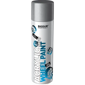 Barva ve spreji BIODUR Email stříbrná 500ml