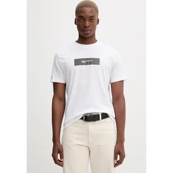 Bavlněné tričko Karl Lagerfeld Jeans A4M17019 bílá 00X, vel. XXL