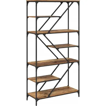 Knihovna Police na knihy Staré dřevo 91 x 36 x 176 cm