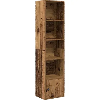 Knihovna Regál VidaXL 24 x 127 x 31 cm, provedení starý dub