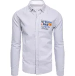 Pánská světle šedá košile FashionStreet DX2278 M