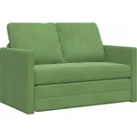 Dvojmístná pohovka Světle zelená Látka, Dřevo 2místná pohovka