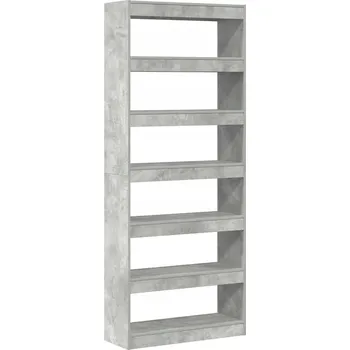 Knihovna Regál VidaXL 80 cm x 198 cm x 30 cm šedý