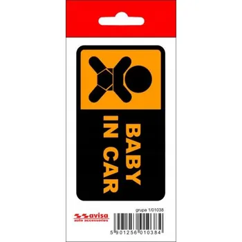 Samolepicí dekorace na vozidlo Samolepka Dítě v autě / Miminko v autě 1/01038