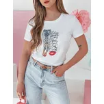 Dámské tričko s potiskem TRENDAY bílé FashionStreet RY2825 XL