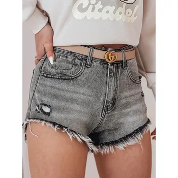 Dámské kraťasy Dámské džínové šortky SHORT LIFE grey FashionStreet SY0478 L