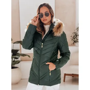 Dámská bunda Dámská prošívaná zimní bunda SOLARIS zelená FashionStreet TY4008 XXL