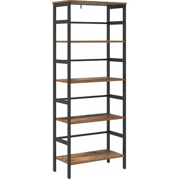 Knihovna Police na knihy Staré dřevo 60 x 29,5 x 149 cm