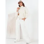 Dámská prošívaná přechodová bunda SALECA ecru FashionStreet TY4252 S