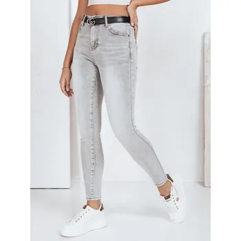 Dámské kalhoty Dámské šedé džíny FashionStreet UY2802 s29