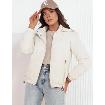 Dámská přechodná prošívaná bunda ZERNI bílá FashionStreet TY4176 XL