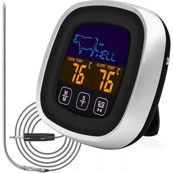 Kuchyňský teploměr Kuchyňský teploměr Pronett černý na maso