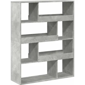 Knihovna Regál VidaXL 33 x 125,5 x 100 cm, světle betonová barva