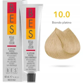 Barva na vlasy BES Regal Soft Color 10.0 Platinová Blond – bez amoniaku 60 ml