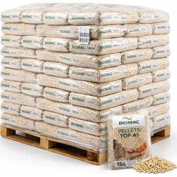 BIOMAC TOP ENplus A1 dřevěné pelety, 975 kg
