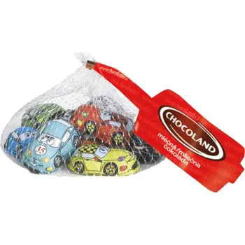 Čokoláda Čokoládové Autíčka síťka chocol.100g
