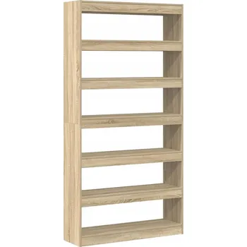 Knihovna Regál VidaXL 100 cm x 198 cm x 30 cm, dub sonoma