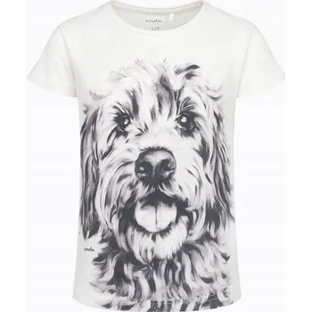 Dívčí tričko Dívčí tričko Bavlna bílá 116 Pes Endo