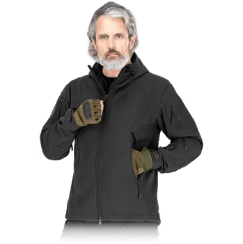 Ochranné vybavení na lov a střelbu Tactical Guard MOSS Softshellová bunda Black M-3XL