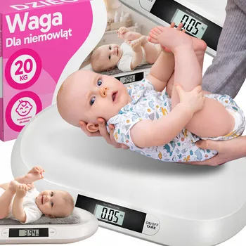 Kojenecká váha Elektronická kojenecká váha RETOO bílá do 20 kg s funkcí tárování