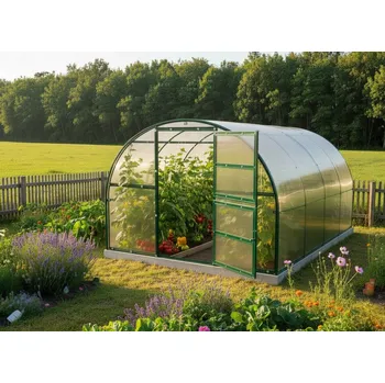 Skleník Skleník LANITPLAST KYKLOP2 3x8 m PC 8 mm zelený LG4386 + Automatický otvírač univerzální v hodnotě 790,-