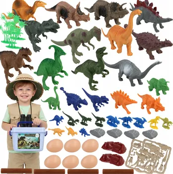 Figurka DINOSAUŘI Figurky Dinosauři Zvířat Sada v Kufříku + 68 dílů