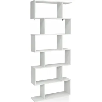 regál Regál Costway 80 cm x 192 cm x 23 cm bílý