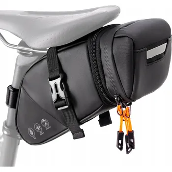 brašna na kolo CYKLISTICKÁ BRAŠNA PODSEDLOVÁ VODĚODOLNÁ TAŠKA 1,5L - 2L NA SEDLOVKU ČERNÁ
