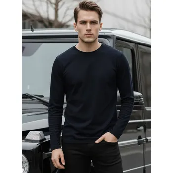 Pánské tričko Pánské tmavě modré tričko FashionStreet s dlouhým rukávem LX0580 XL