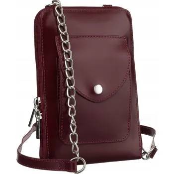 Kabelka Mini kožená kabelka / pouzdro v retro stylu