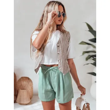 Dámské kalhoty Dámské šortky RELAX TIME green FashionStreet SY0461 XXL