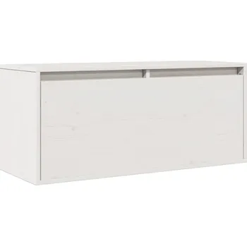 Knihovna Regál VidaXL 80 cm x 35 cm x 30 cm bílý