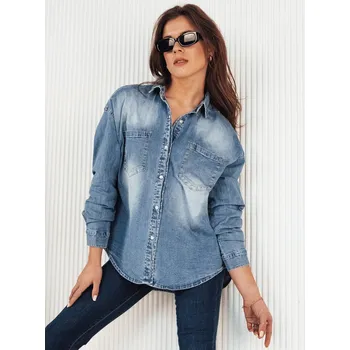 Dámská košile Dámská džínová košile AMERICANA modrá FashionStreet DY0368 L