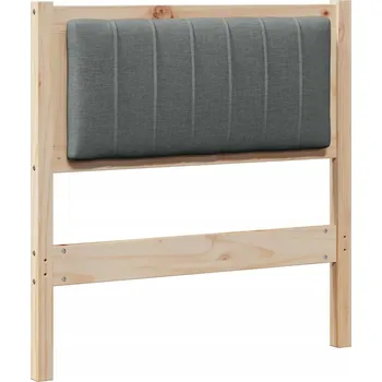 Čalouněné čelo postele s čelo Hnědá 75 cm Masivní borové dřevo