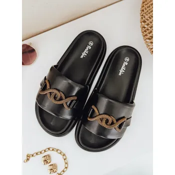 Dámské polobotky BLACKKISS dámské žabky černé FashionStreet ZY0994 39