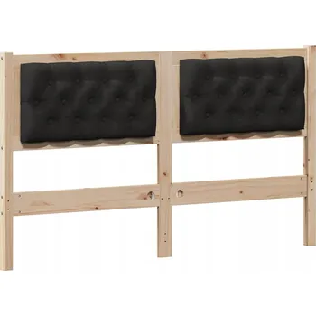 Čelo postele Jiný Hnědo-černá 150 cm Masivní borovicové dřevo