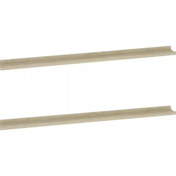 police Nástěnné police, 2 ks, dub sonoma, 115x9x3 cm