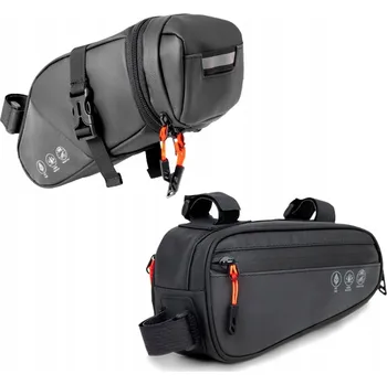 brašna na kolo VODĚODOLNÁ ZADNÍ TAŠKA NA KOLO BRAŠNA POD SEDLO 1,5-2L S REFLEXNÍMI PRVKY