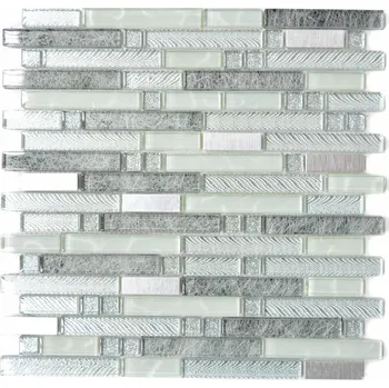 Obklad Mozaika WzorcowniaStudio 29,8 x 30,4 cm, odstíny šedé a stříbrné