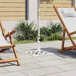 Stojan na slunečník bilý 44 x 44 x 31 cm litina 317761